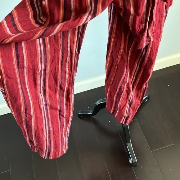 Indigo Rein size Med jumpsuit halter top w\ criss cross in front and waist belt. - Picture 4 of 11